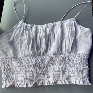 cropped spaghetti strap tank